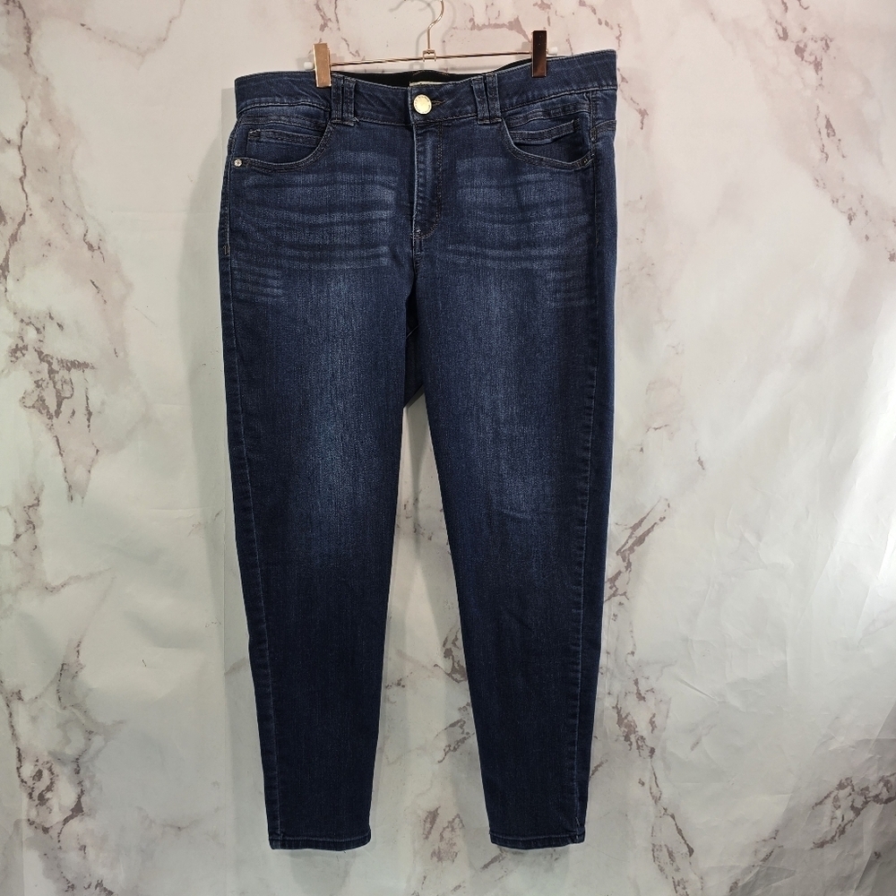 Democracy Jean Women 16 High Rise Denim Skinny Dark Wash Ab Technology Solution